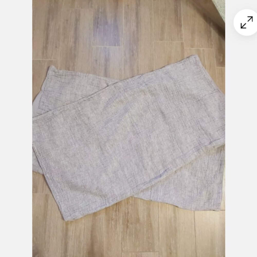 Pottery Barn Gray King Cloud Shams set of two